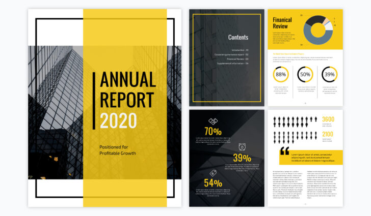 Year-End Report Sample Template