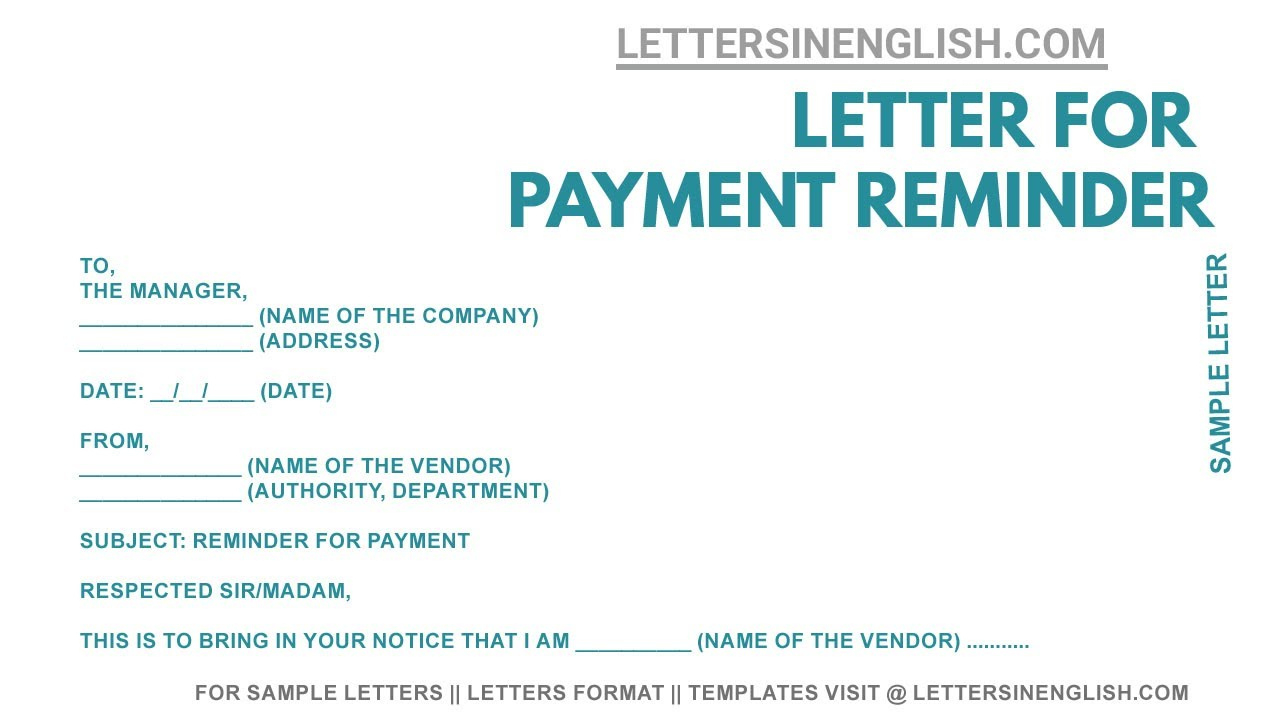 Request Letter For Payment - Sample Letter Of Request inside Request Payment Letter Sample Template