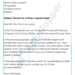 Request Letter | Format, Template And Samples | Request Letter For Intended For Request Letter Sample Template