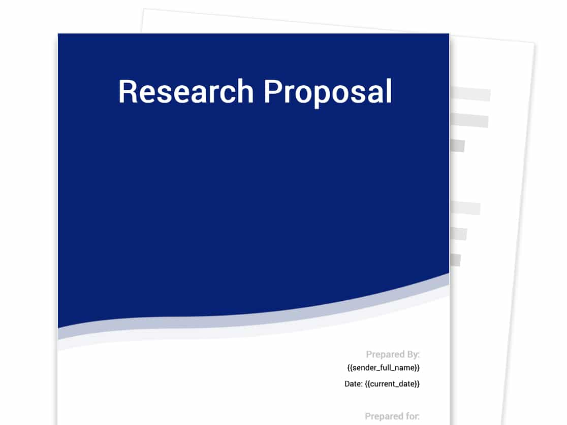 Research Proposal Template - [Free Sample] | Proposable in Research Proposal Sample Template
