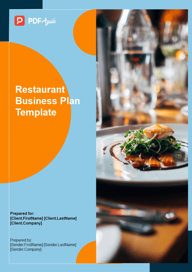 Restaurant Business Plan Template - Pdf Template | Pdf Agile in Catering Business Plan Sample Template