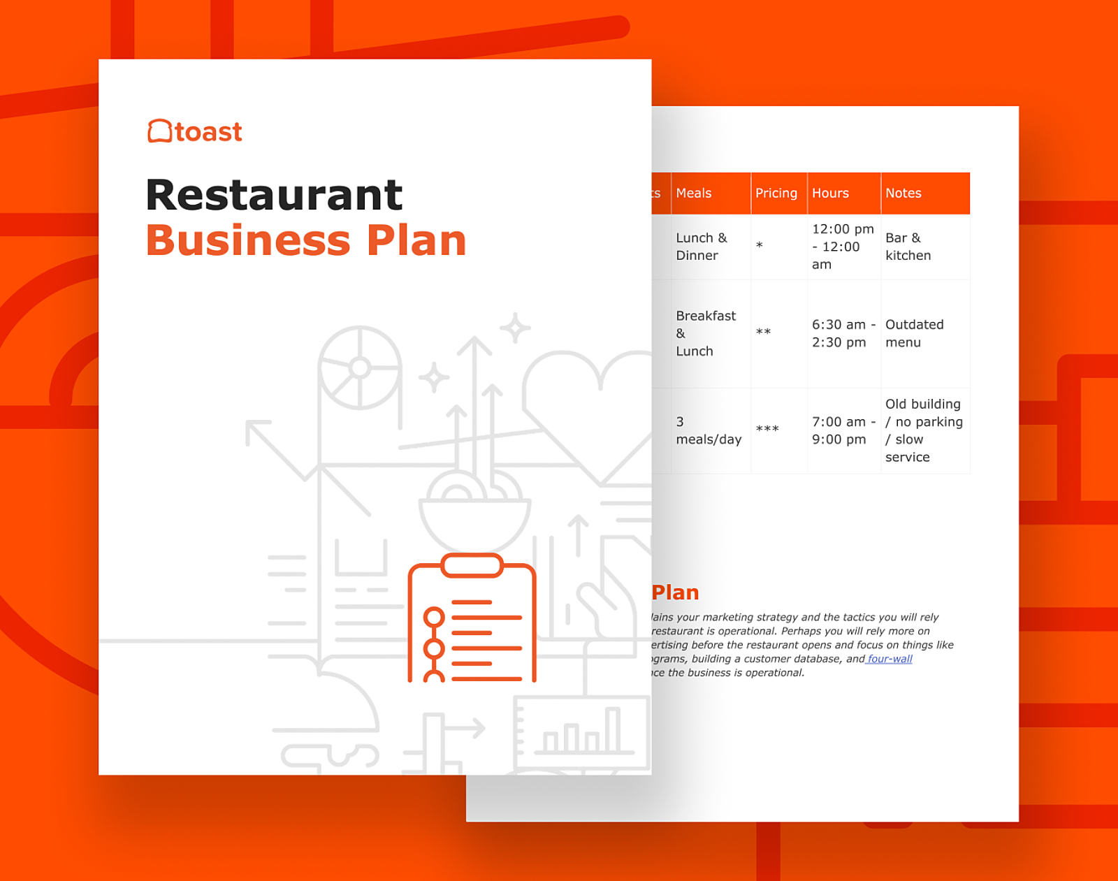 Restaurant Business Plan Template | Toast Pos with Restaurant Business Plan Template Sample