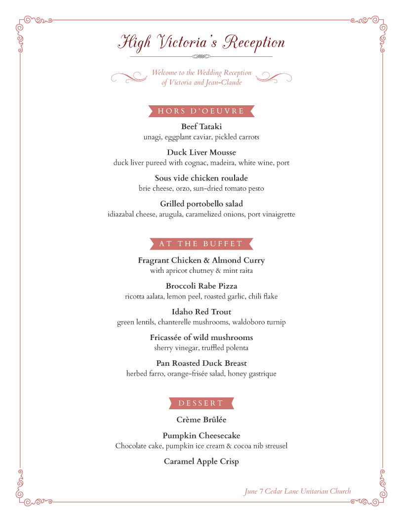 Restaurant Menu Templates · From Imenupro for Menu Template Sample