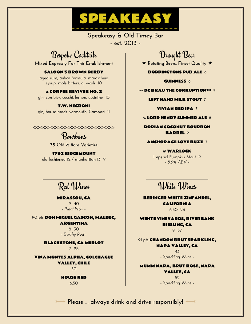 Restaurant Menu Templates · From Imenupro in Menu Sample Template