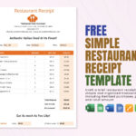 Restaurant Receipt Templates In Google Sheets   Free Download Inside Restaurant Receipt Sample Template