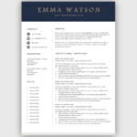 Resume Templates | Free Download | Customize In Microsoft Word Within Downloadable CV Sample Template