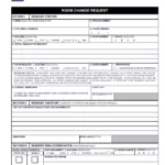 Room Change Request Form ≡ Fill Out Printable Pdf Forms Online Regarding Change Request Form Sample Template