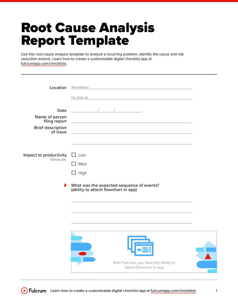 Root Cause Analysis Report Template | Fulcrum throughout Sample Analysis Report Template