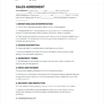 Sales Contract Template   Free To Use With Sales Contract Sample Template