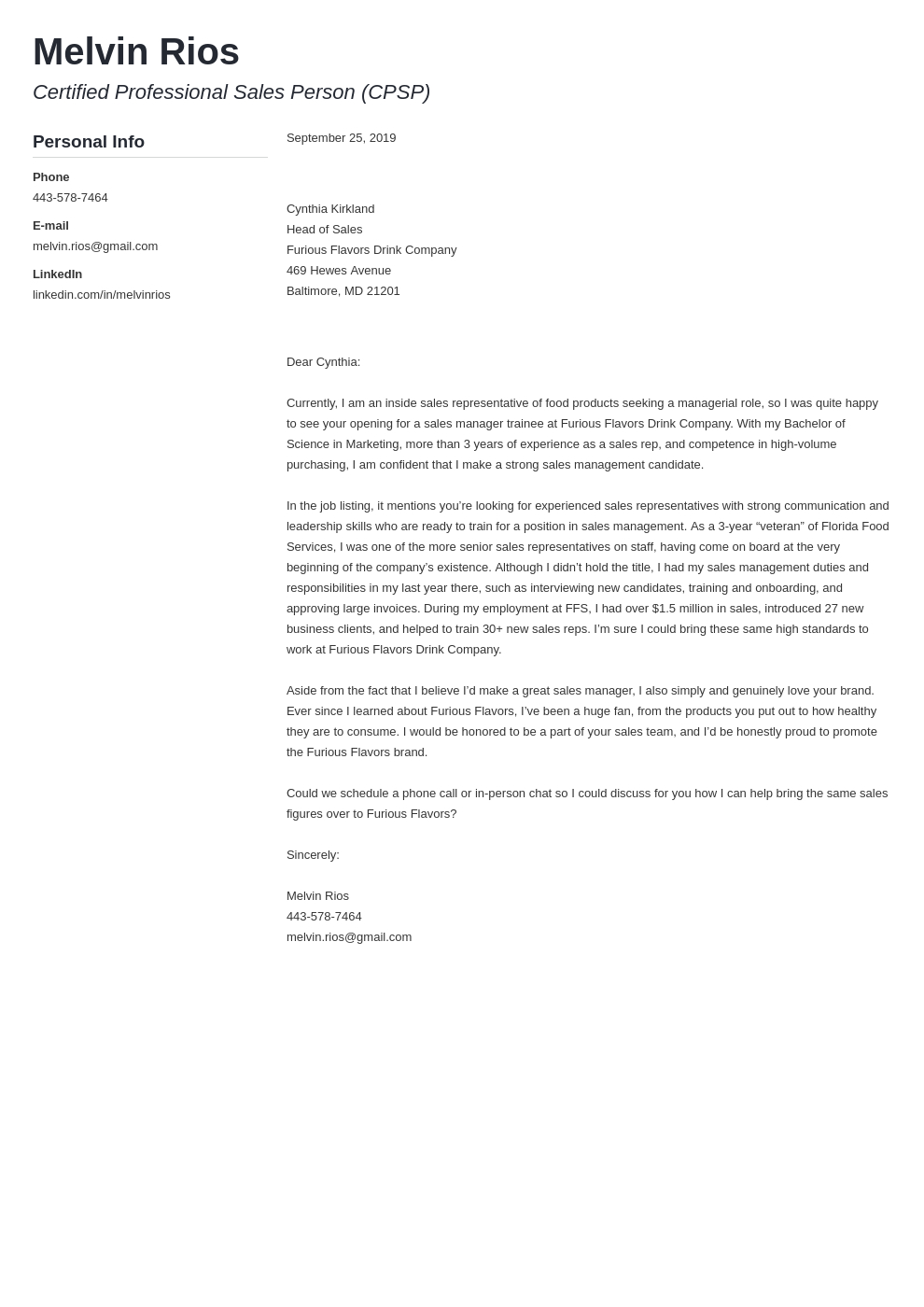 Sales Cover Letter: Examples &amp;amp; Ready-To-Use Templates pertaining to Sales Cover Letter Sample Template