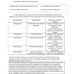 Sales Dialogue Template   Prospect Information A. Company And Key Intended For Sales Dialogue Sample Template