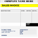 Sales Invoice Format Templates   Free Report Templates Pertaining To Sales Invoice Template Sample