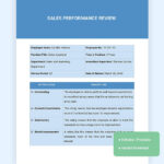 Sales Performance Review Template In Word, Google Docs   Download In Sales Performance Review Sample Templates