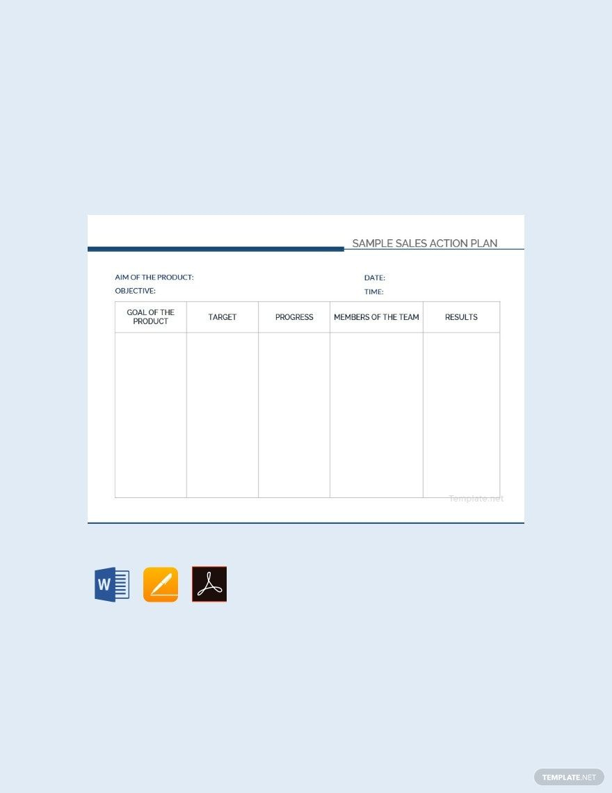 Sales Plan Templates In Word - Free Download | Template inside Free Sales Plan Sample Template