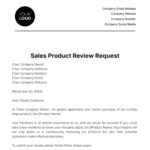 Sales Product Review Request Template   Edit Online & Download With Sample Request For Review Template