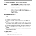 Sales Representative Agreement Template 2024 [Download .Docx With Regard To Mediation Agreement Template Sample