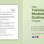 Sales Training Module Outline Template In Pdf, Word, Google Docs With Training Module Sample Template