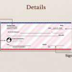 Sample American Blank Check Design In Illustrator, Word, Psd For Business Check Sample Template