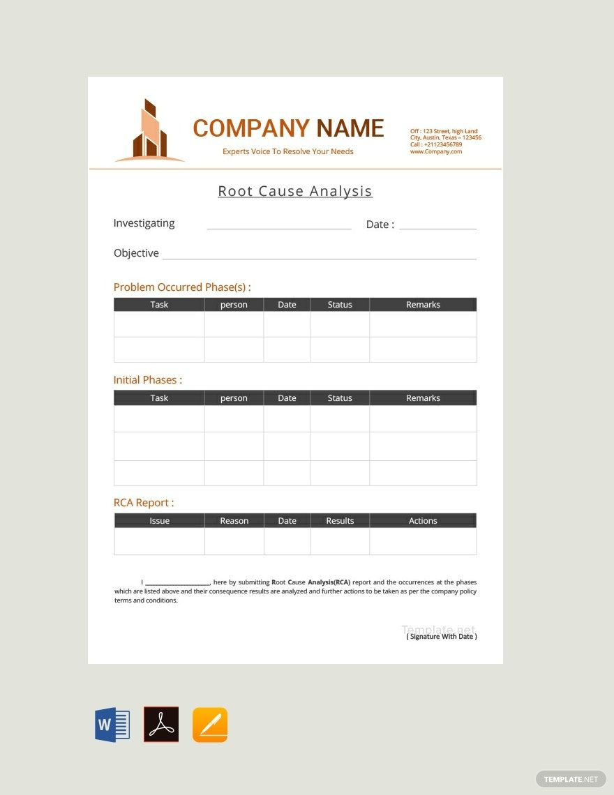 Sample Analysis Templates In Word - Free Download | Template with Sample Analysis Report Template