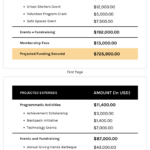 Sample Annual Nonprofit Budget Report Template   Venngage With Regard To Year End Report Sample Template