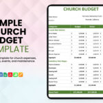 Sample Church Budget Template In Gdocslink, Ms Word, Pages Within Church Budget Sample Template