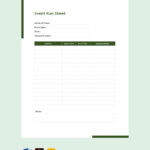 Sample Event Run Sheet Template In Word, Pdf, Pages, Google Docs In Run Of Show Sample Template