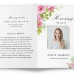 Sample Funeral Program Template To Pay Tribute To A Female. In Memorial Program Sample Template