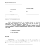 Sample Letter Of Motion For Reconsideration: Fill Out & Sign Regarding Reconsideration Motion Sample Template