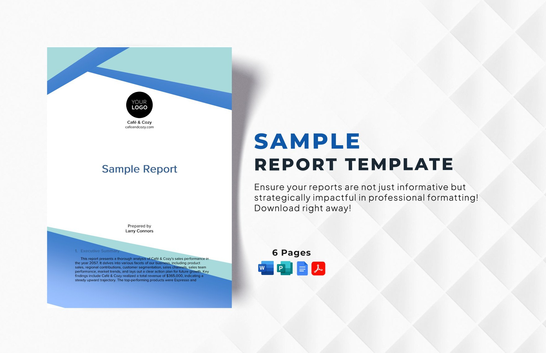 Sample Report Template In Word, Pdf, Google Docs, Publisher inside Free Report Sample Template