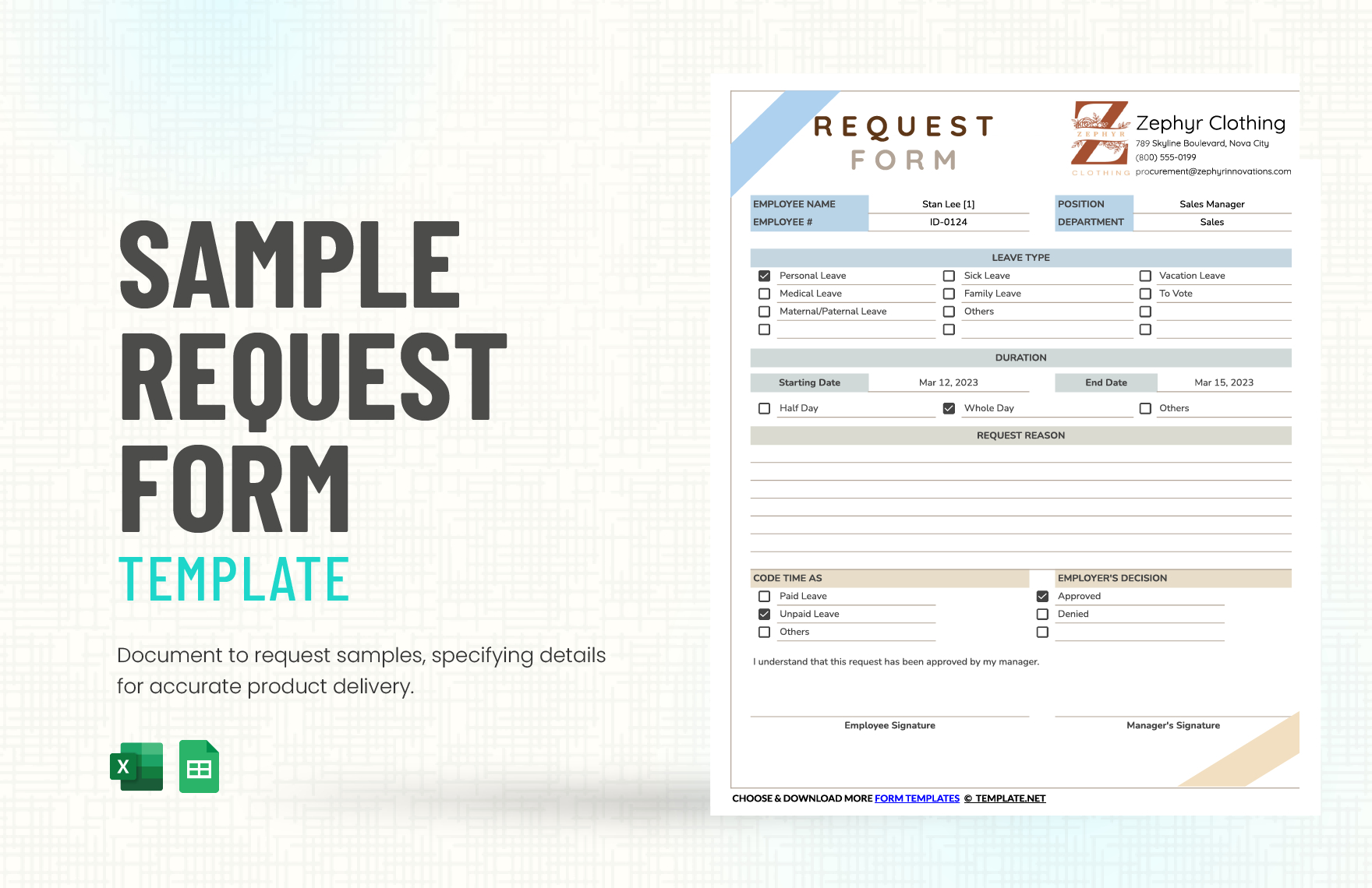 Sample Request Form Template In Excel, Google Sheets - Download inside Form Template Sample