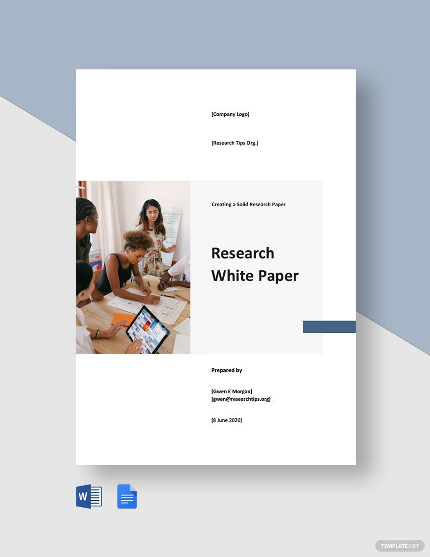 Sample Research White Paper Template In Word, Google Docs for White Paper Template Sample Free