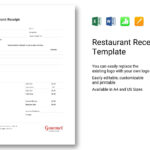 Sample Restaurant Receipt Template   Best Templates Regarding Restaurant Receipt Sample Template