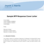 Sample Rfp Response Cover Letter Template   Edit Online & Download Inside RFP Response Template Sample