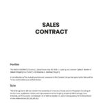 Sample Sales Contract Template In Google Docs, Word, Pages In Terms And Conditions Of Sale Sample Template