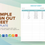 Sample Sign Out Sheet Template In Apple Pages, Word, Google Docs Within Sample Sign Out Sheet Template