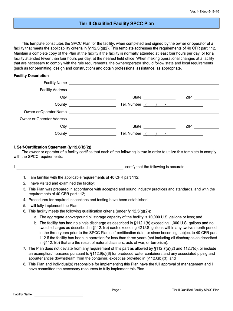 Sample Spcc Plan: Fill Out &amp;amp; Sign Online | Dochub with regard to SPCC Plan Sample Template