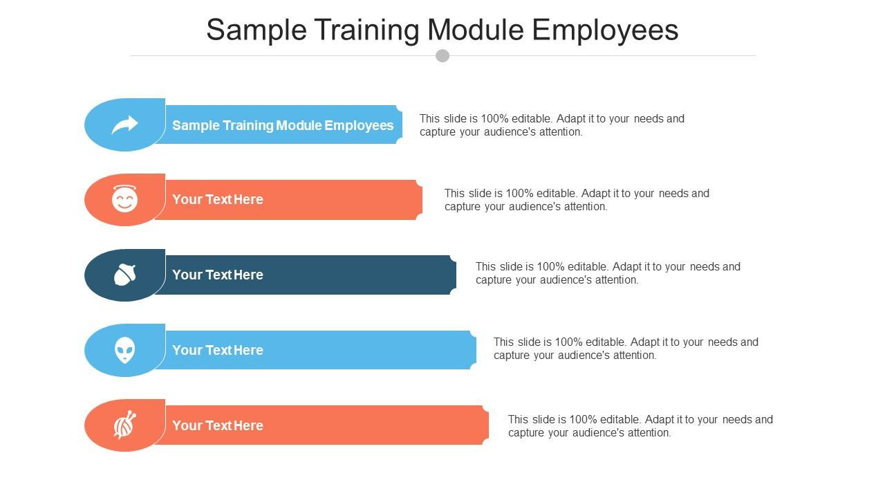 Sample Training Module Employees Ppt Powerpoint Presentation with regard to Training Module Sample Template