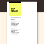 Sample Trip Report Template In Google Docs, Pages, Word   Download For Business Trip Report Sample Template