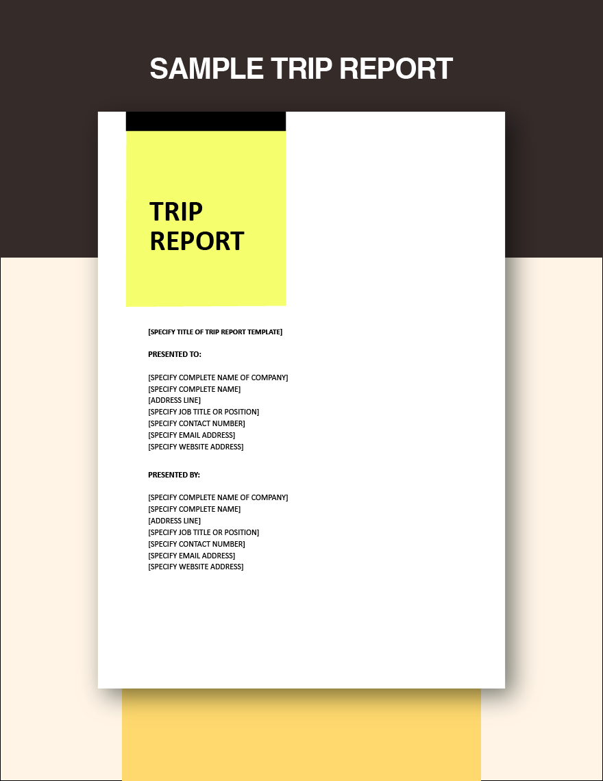 Sample Trip Report Template In Google Docs, Pages, Word - Download for Business Trip Report Sample Template