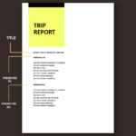 Sample Trip Report Template In Google Docs, Pages, Word   Download Pertaining To Sample Trip Report Template