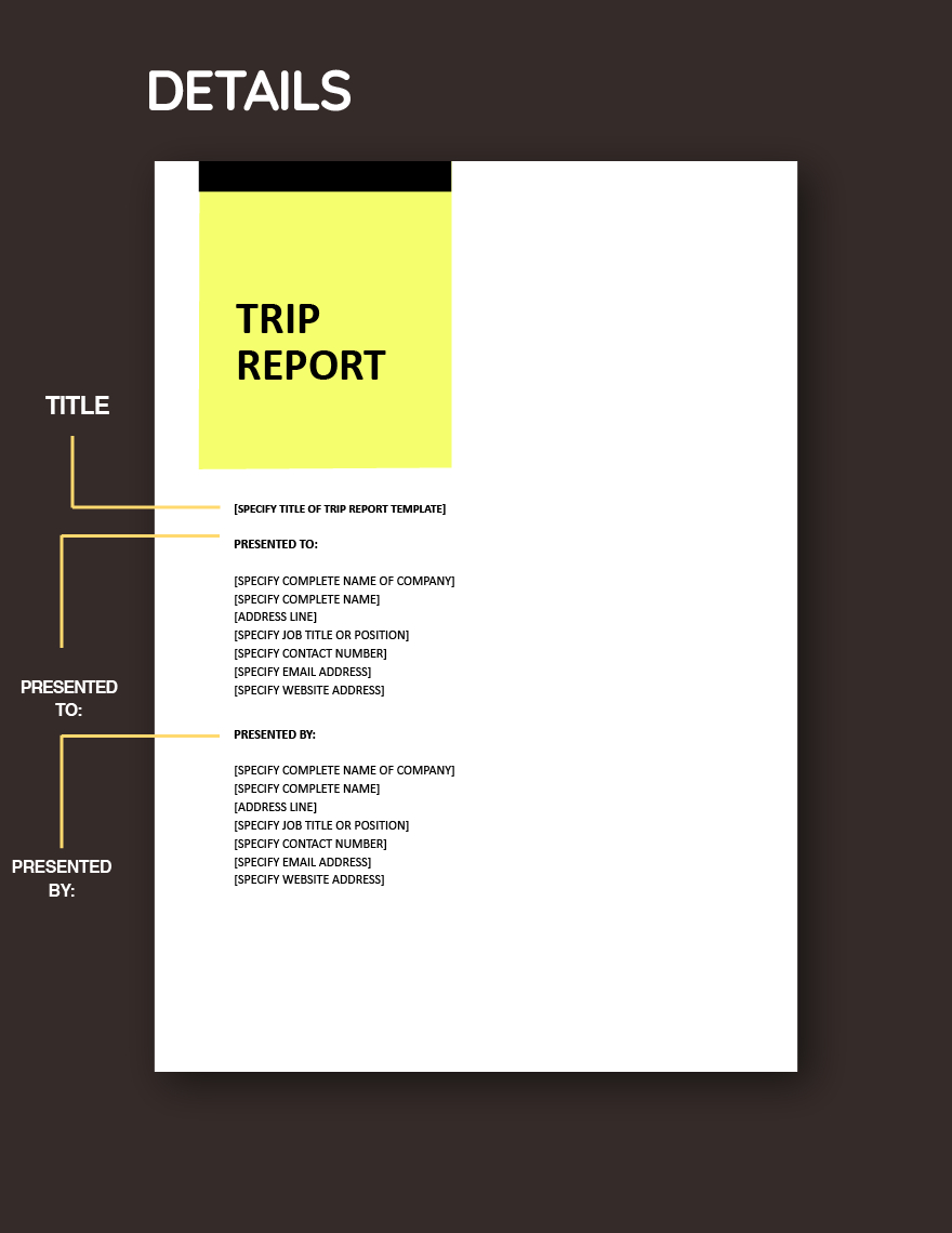 Sample Trip Report Template In Google Docs, Pages, Word - Download pertaining to Sample Trip Report Template