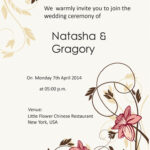 Sample Wedding Card Template Regarding Invitation Card Template Sample