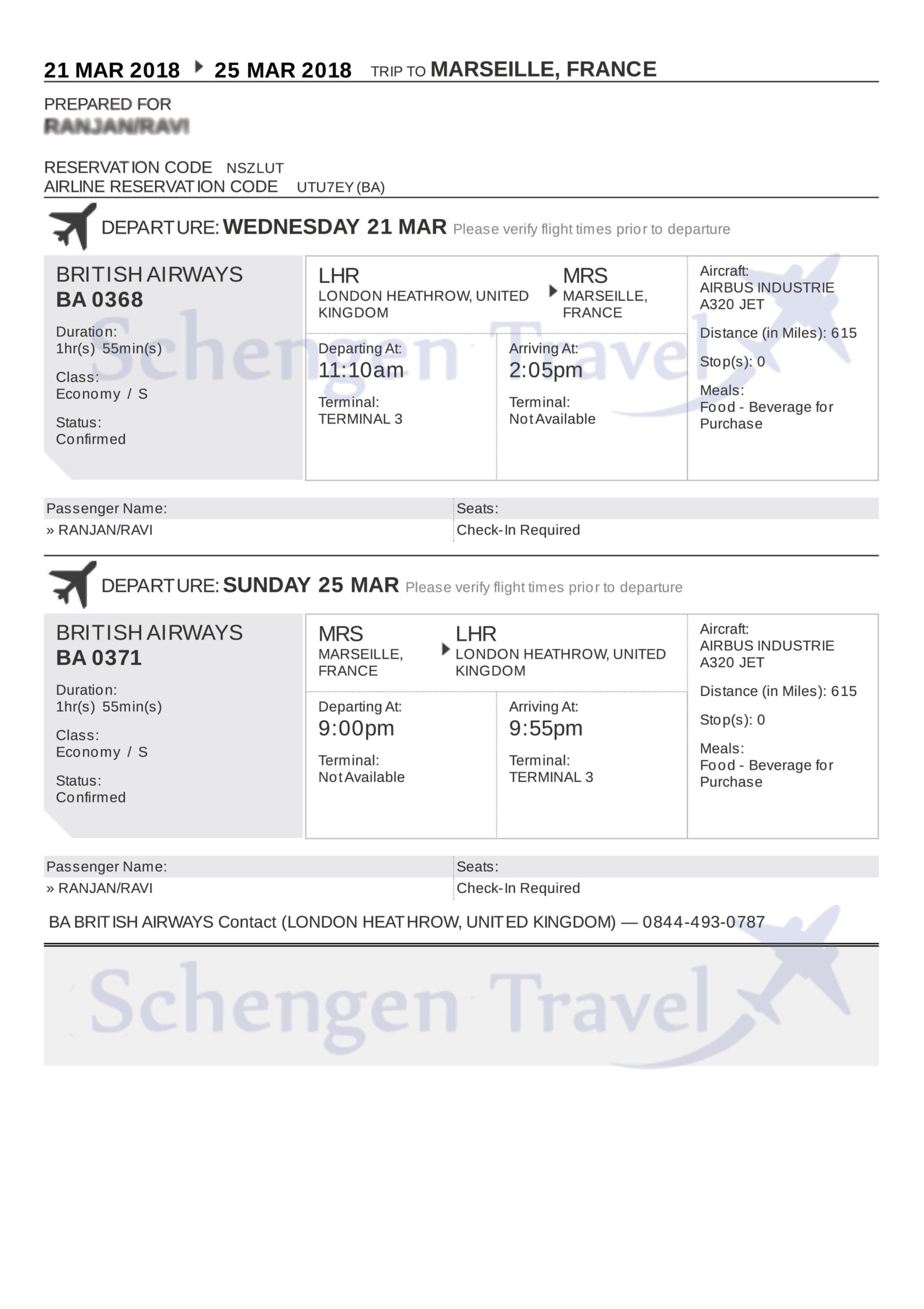 Samples - Flight Reservation For Visa Without Buying Actual Ticket throughout Flight Itinerary Template Sample