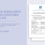 School Enrollment Verification Form Template In Word, Pdf, Google With Enrollment Verification Sample Letter Template