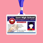 School Identity Cards, School Id Card Template   Free Hindi Design Regarding Student ID Card Template Sample