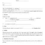 Secured Promissory Note Templates (Free) [Word, Pdf, Odt] With Promissory Note Template Sample