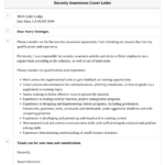 Security Awareness Cover Letter | Velvet Jobs Pertaining To Employee Security Awareness Email Sample Template