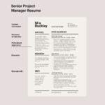 Senior Project Manager Resume Template 150010 Ms Word With Project Manager Resume Template Sample