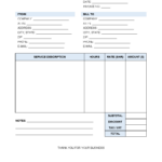 Service Invoice Templates (75) | Invoice Maker Intended For Service Invoice Sample Template