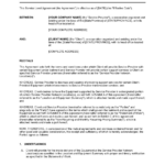 Service Level Agreement Template 2024 [Download .Docx] | Business Regarding Service Level Agreement Template Sample